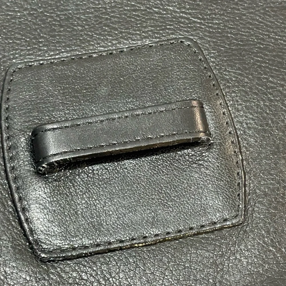 Large Black Leather Envelope Briefcase (no strap) Made in USA